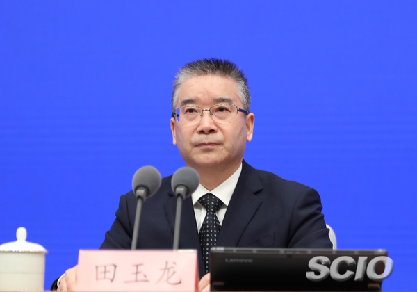 工業(yè)和信息化部黨組成員、總工程師田玉龍（劉健 攝）