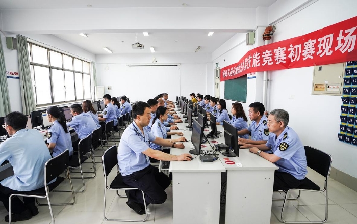 圖為初賽現(xiàn)場。