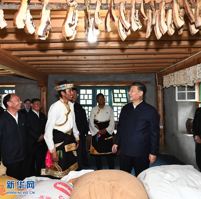 習(xí)近平在西藏考察