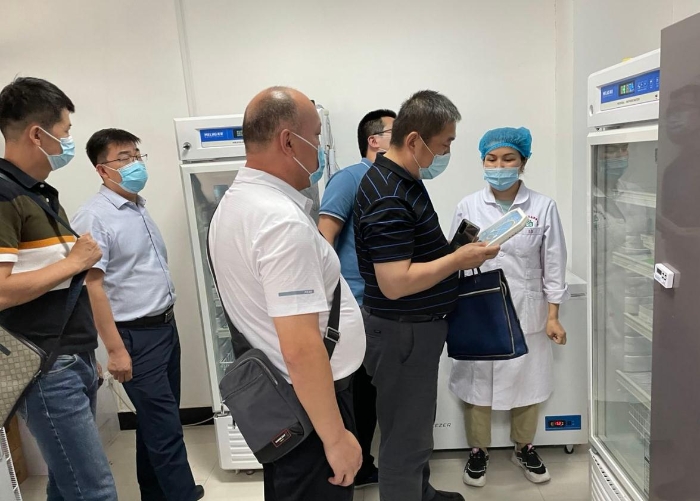 圖為檢查現(xiàn)場。